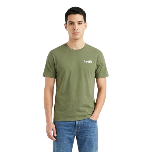 Camiseta Cuello Redondo Verde Levi's