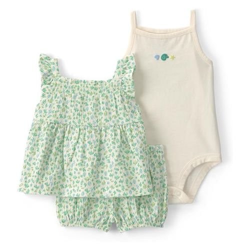 Carter's Conjunto corto de 3 piezas para bebés niñas
